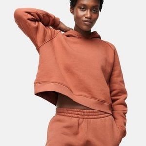 Outdoor Voices nimbus cotton cropped
hoodie sierra